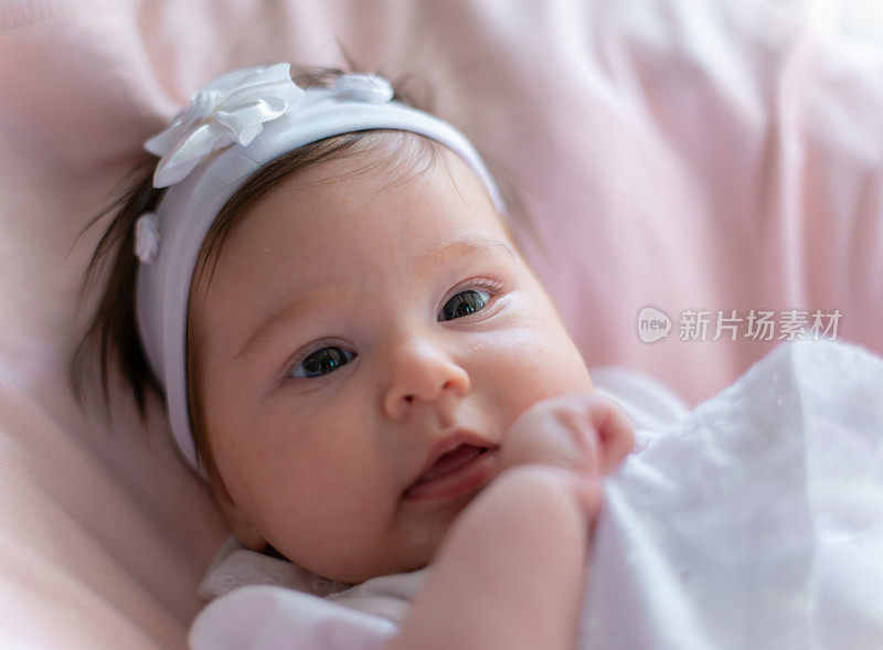 Cute newborn baby girl